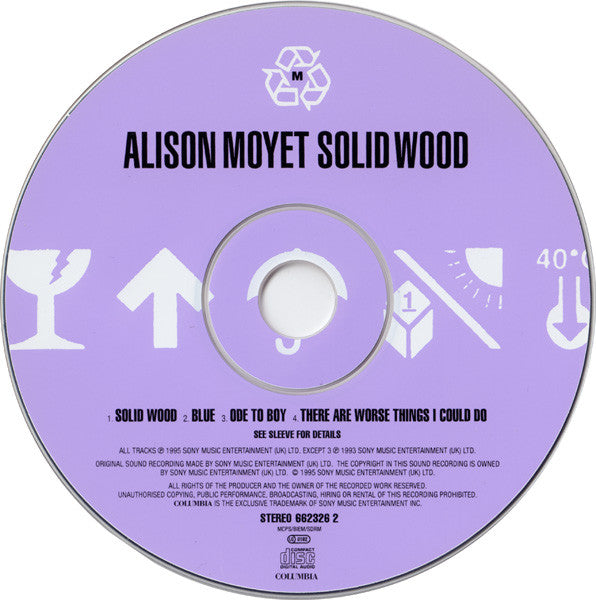Alison Moyet : Solid Wood (CD, Single, CD1)