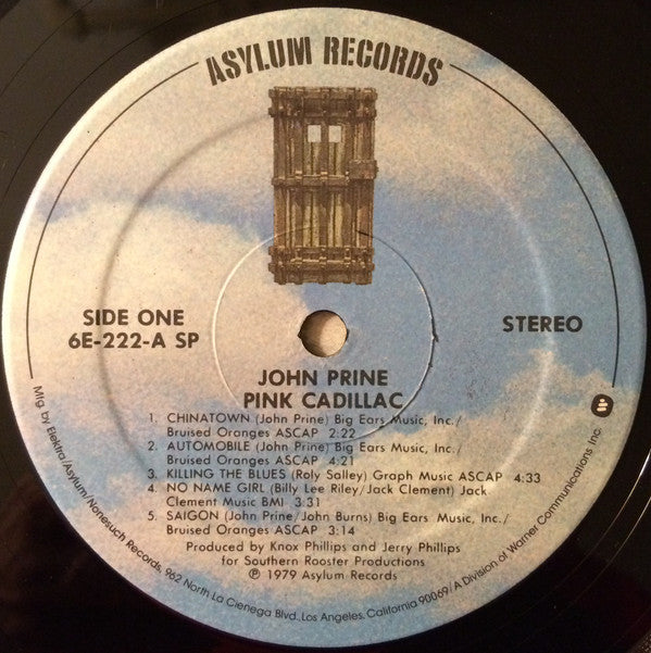 John Prine : Pink Cadillac (LP, Album, SP )