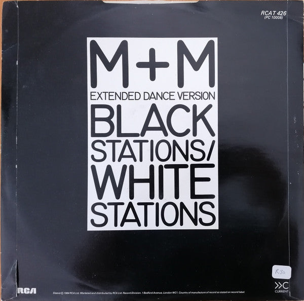 M + M : Black Stations / White Stations (12", SW )