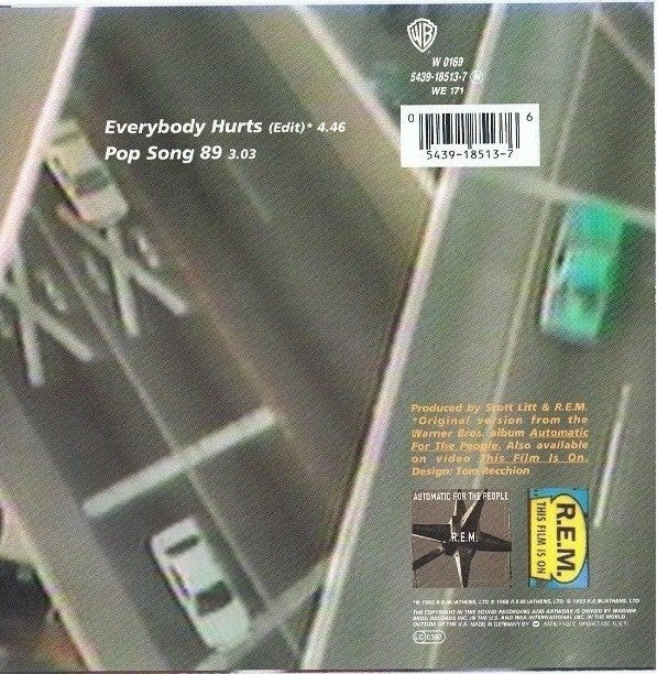 R.E.M. : Everybody Hurts (7", Single)