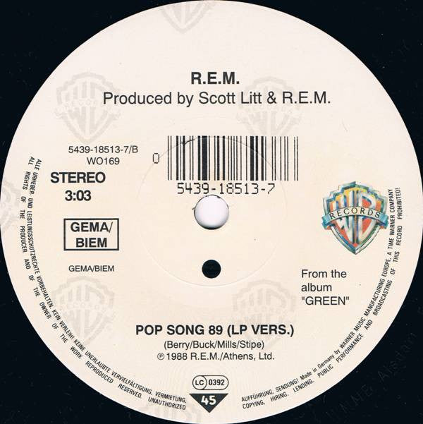 R.E.M. : Everybody Hurts (7", Single)