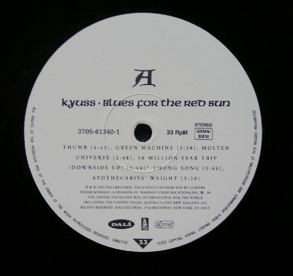 Kyuss : Blues For The Red Sun (LP, Album, RE, RP)