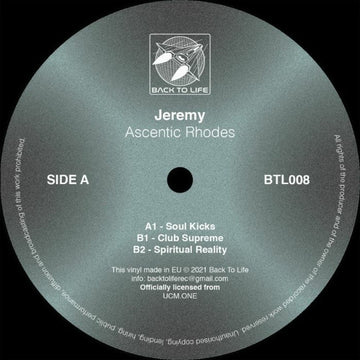 Jeremy (2) : Ascentic Rhodes (12", RE)