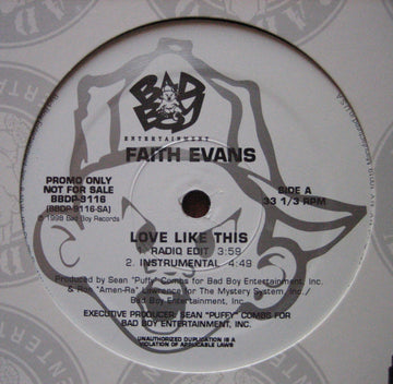 Faith Evans : Love Like This (12", Promo)