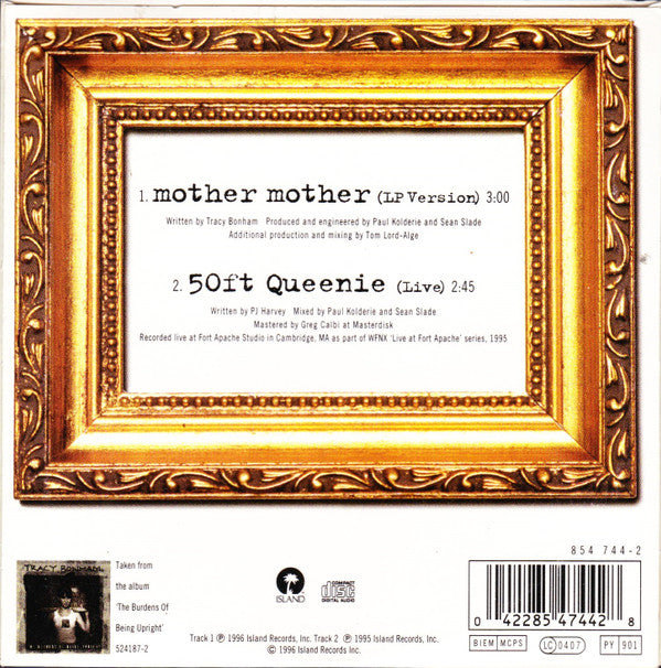 Tracy Bonham : Mother Mother (CD, Single)