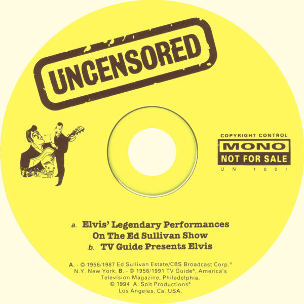 Elvis Presley : 60 Million TV Viewers Can't Be Wrong! (CD, Mono, Unofficial)