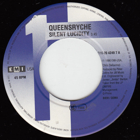 Queensrÿche : Silent Lucidity (7", Single)