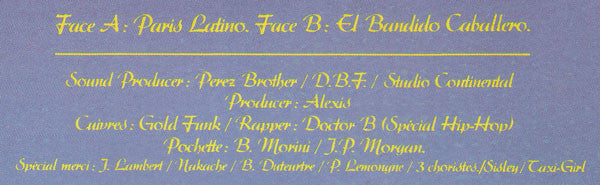 Bandolero : Paris Latino / El Bandido Caballero (7", Single)