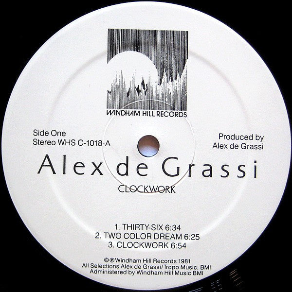 Alex De Grassi : Clockwork (LP, Album)