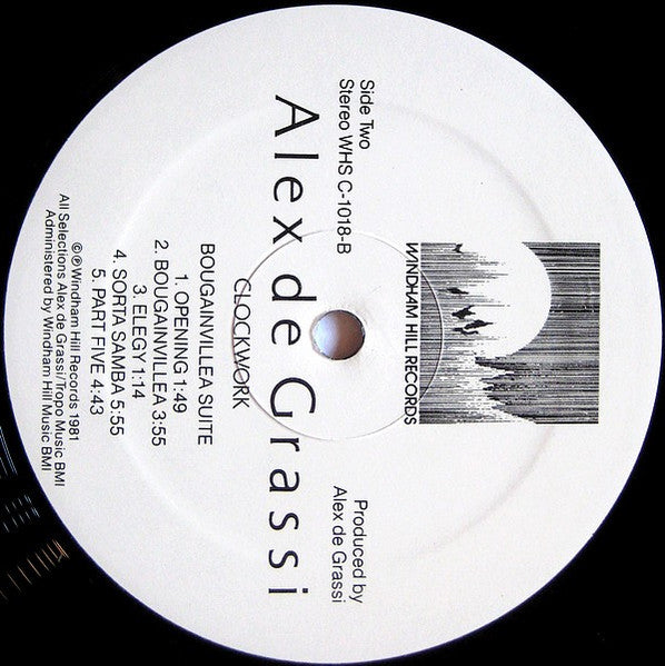 Alex De Grassi : Clockwork (LP, Album)