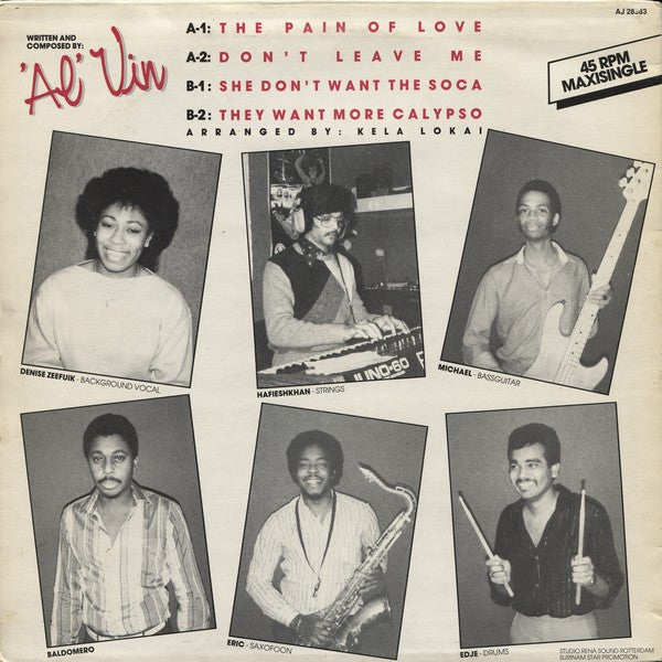 'Al' Vin : The Pain Of Love (12", Maxi)