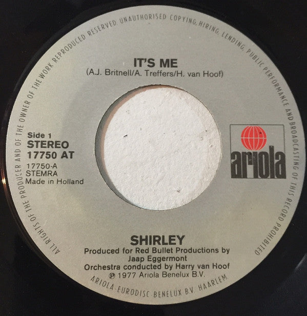 Shirley Zwerus : It's Me (7", Single)
