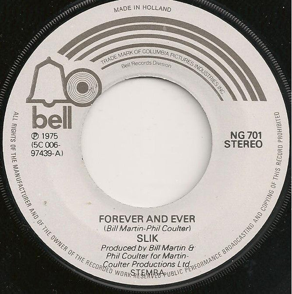 Slik : Forever And Ever (7", Single, Gre)