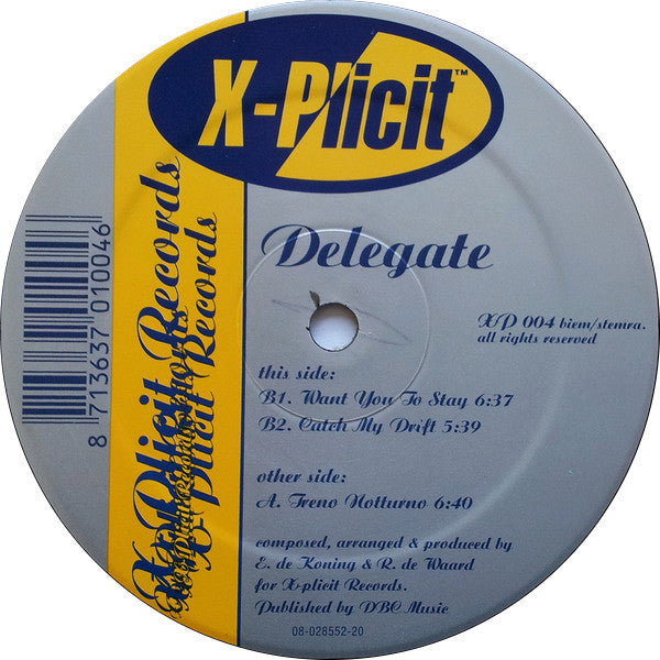 Delegate : Treno Notturno (12")