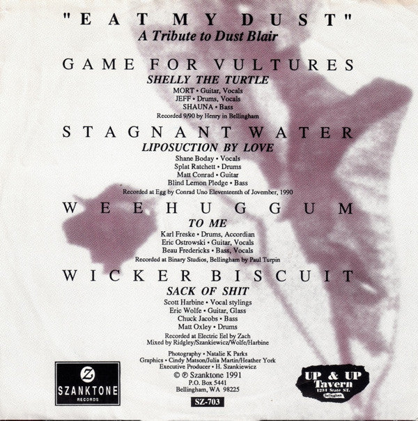 Various : Eat My Dust (A Tribute To Dust Blair) (7", Red)