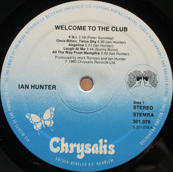 Ian Hunter : Welcome To The Club - Live (2xLP, Album, Gat)