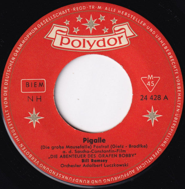 Bill Ramsey : Pigalle / Café Oriental (7", Single, Mono)