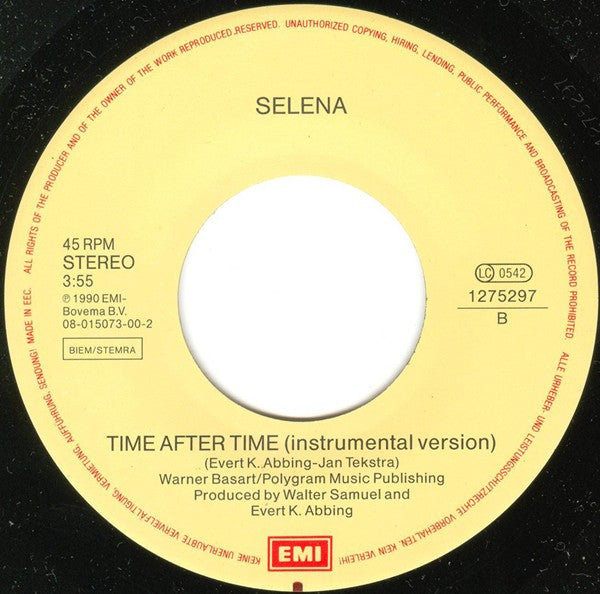 Selena (3) : Time After Time (7", Single)