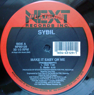 Sybil : Make It Easy On Me (12")