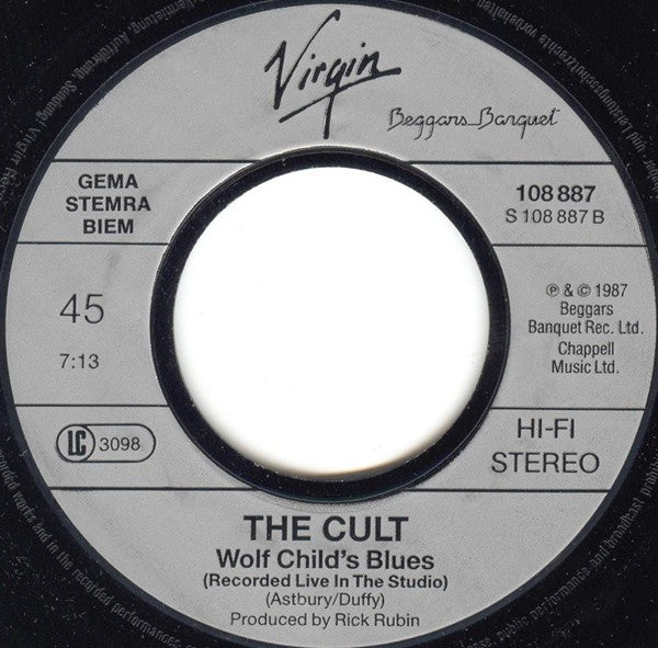 The Cult : Love Removal Machine (7", Single)