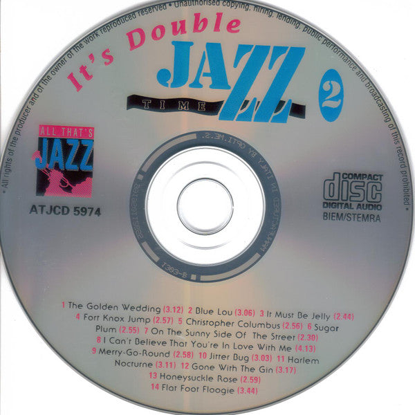 Various : It's Double Jazz Time (2xCD, Comp, Mono)