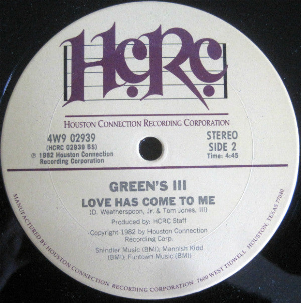 Greens III : Jimmy Mack (12")