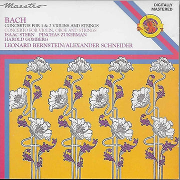 Johann Sebastian Bach, Isaac Stern, Pinchas Zukerman, Harold Gomberg, Leonard Bernstein, Alexander Schneider : Concertos For 1&2 Violins & Strings BWV 1041,1042,1043 & 1060 (CD, Comp, RM)