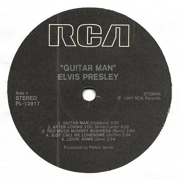 Elvis* : Guitar Man (LP, Album)