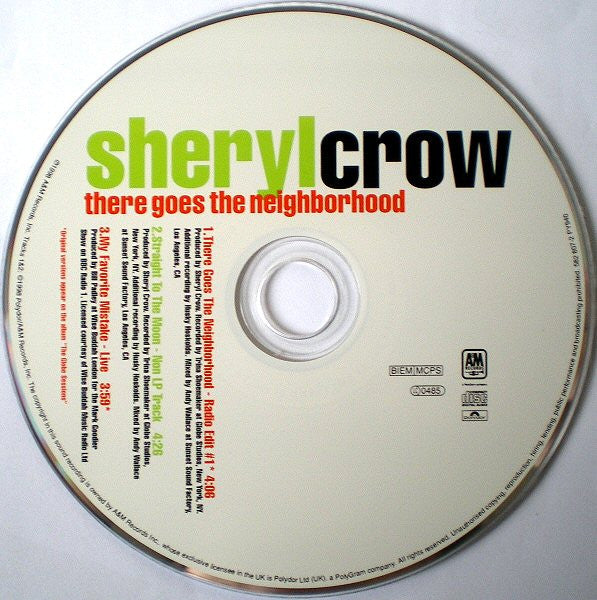 Sheryl Crow : There Goes The Neighborhood (CD, Single, CD2)