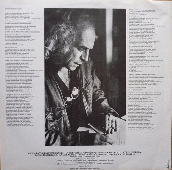 Léo Ferré : La Violence Et L'ennui (LP, Album)