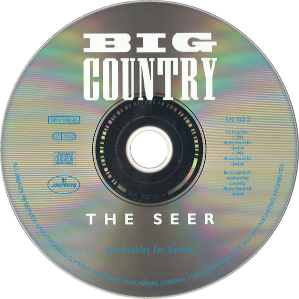 Big Country : The Seer (CD, Album, RM, RP, PMD)