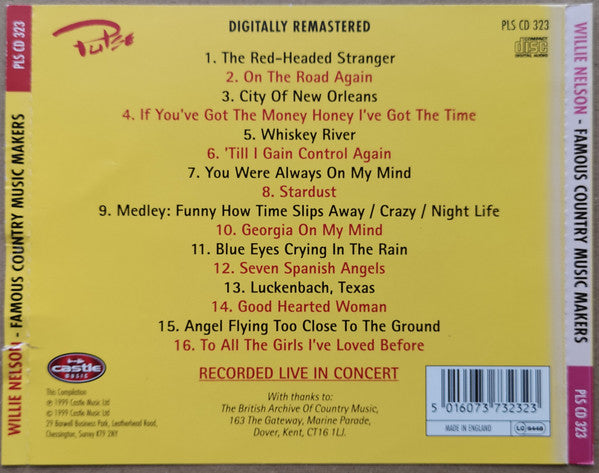 Willie Nelson : Willie Nelson - Famous Country Music Makers (CD, Album)