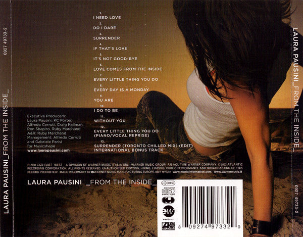 Laura Pausini : From The Inside (CD, Album)