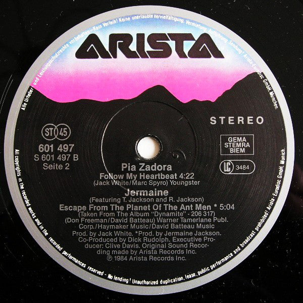 Jermaine Jackson & Pia Zadora : When The Rain Begins To Fall (12", Maxi, M/Print)