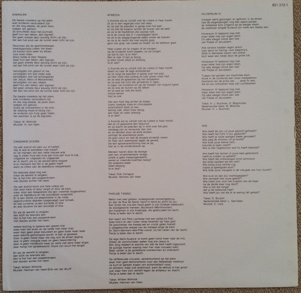 Herman van Veen : Signalen (LP, Album)