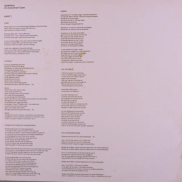 Normaal : D'n Achterhoek Tsjoek (LP, Album)