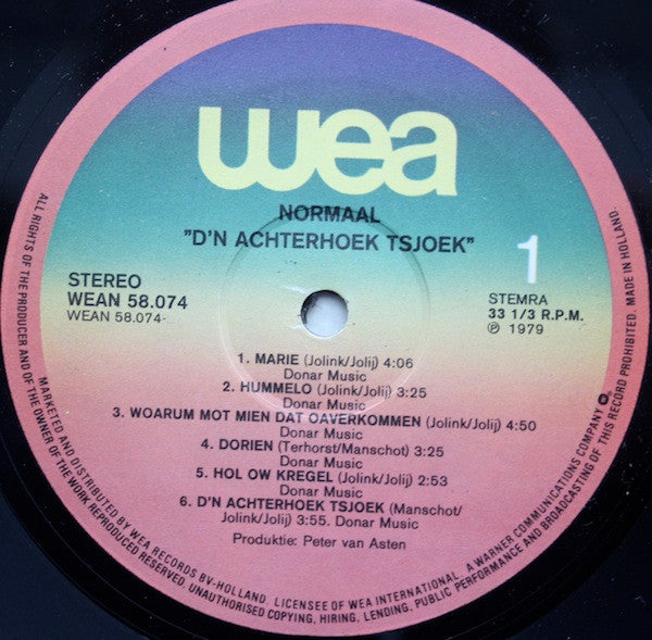 Normaal : D'n Achterhoek Tsjoek (LP, Album)