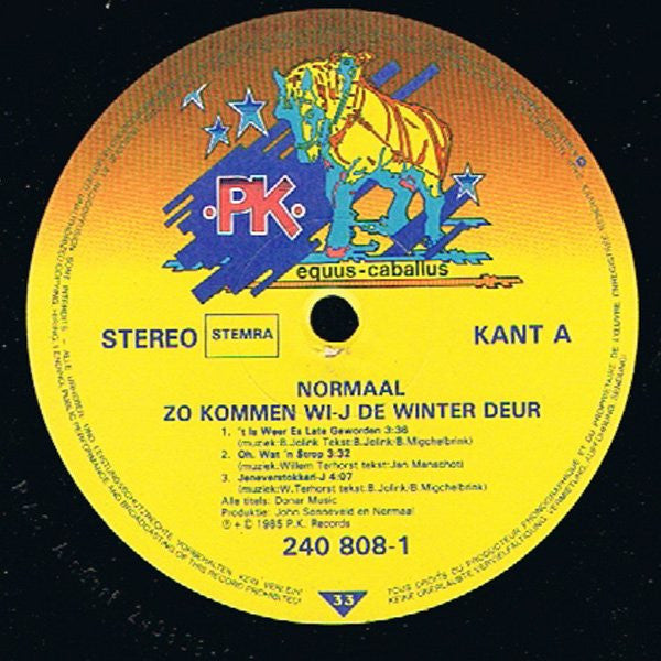 Normaal : Zo Kommen Wi-j De Winter Deur (LP, MiniAlbum)