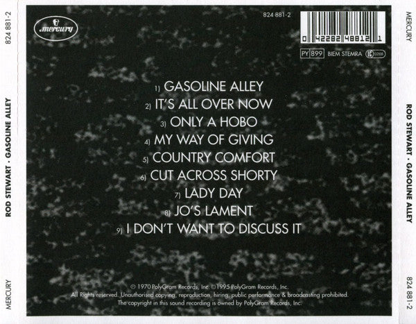Rod Stewart : Gasoline Alley (CD, Album, RE, RM, PMD)