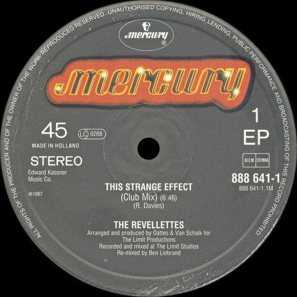 The Revellettes : This Strange Effect (12", EP)