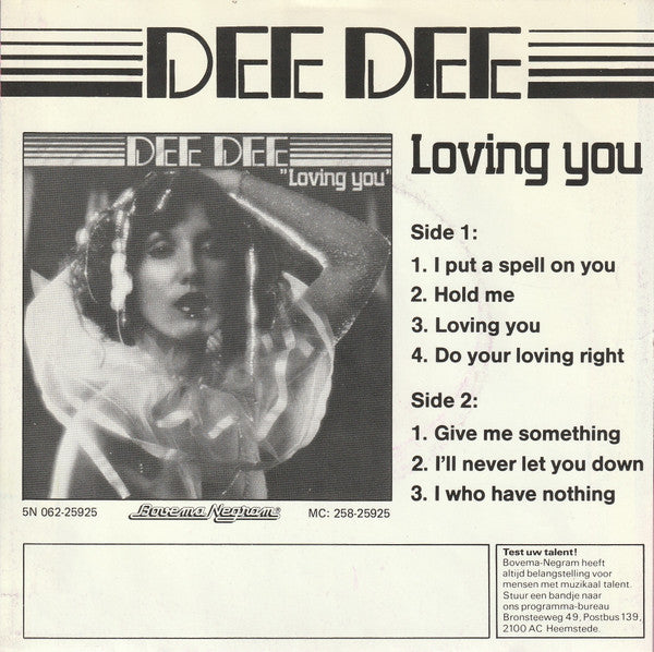 Dee Dee (13) : Give Me Something (7", Single)