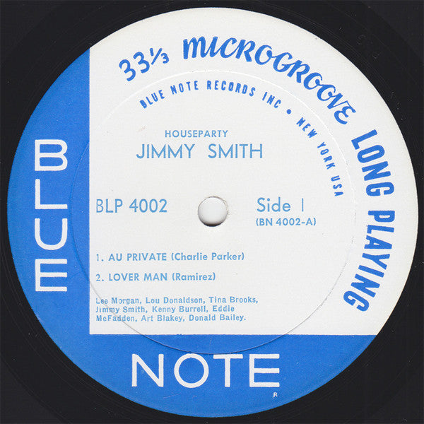 Jimmy Smith : House Party (LP, Album, Mono)