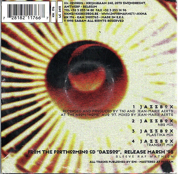 The Neon Judgement : Jazzbox (CD, Maxi, Ora)