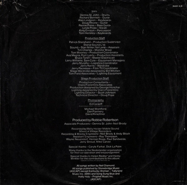 Neil Diamond : Love At The Greek (Recorded Live At The Greek Theatre) (2xLP, Album, Gat)