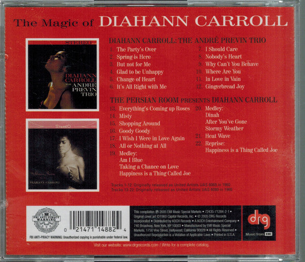 Diahann Carroll : The Magic Of Diahann Carroll (CD, Comp)