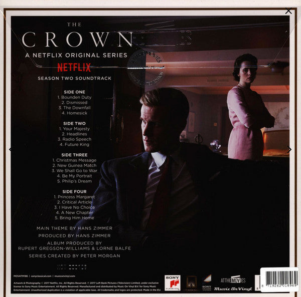 Rupert Gregson-Williams, Lorne Balfe : The Crown (A Netflix Original Series) Season Two Soundtrack (2xLP, Album, Ltd, RE, Red)