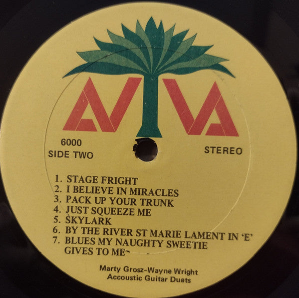 Marty Grosz - Wayne Wright (2) : Let Your Fingers Do The Walking (Acoustic Guitar Duets) (LP, Album)