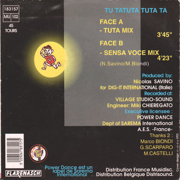 Pin-Occhio : Tu Tatuta Tuta Ta (7")
