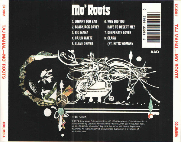 Taj Mahal : Mo' Roots (CD, Album, RE)