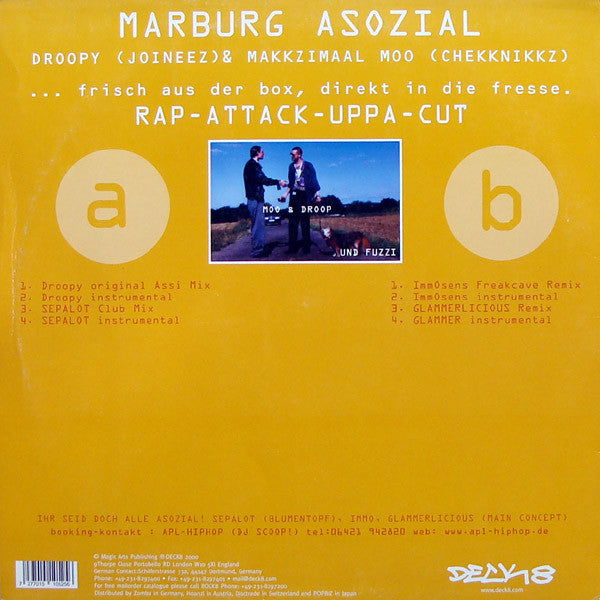 Marburg Asozial : Rap-Attack-Uppa-Cut (12", Maxi)
